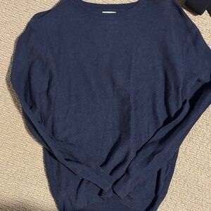 J. Crew Men's Deep Blue Crewneck Sweater